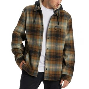 Billabong A/Div Furnace Bonded Long Sleeve Flannel Shirt - S - Dark Forest